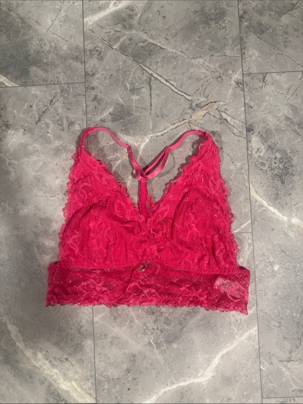 Lace Bralette in Hot Pink - Women's Intimates
